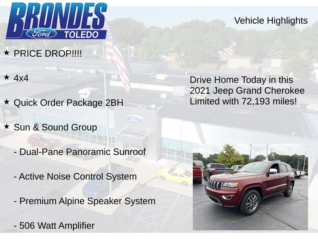 Used 2021 Jeep Grand Cherokee Limited w/ Sun & Sound Group AWD/4WD image 5