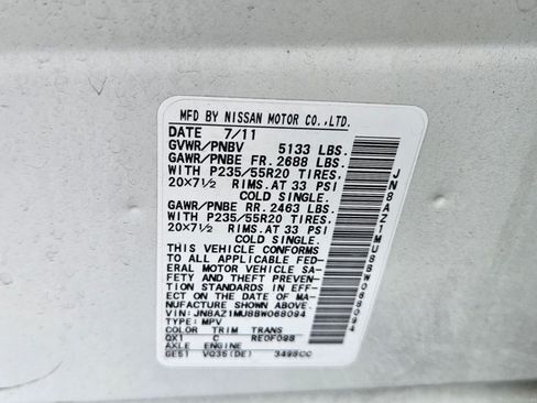 Used 2011 Nissan Murano LE w/ Navigation Pkg FWD image 18