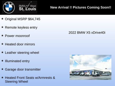 Used 2022 BMW X5 xDrive40i AWD/4WD image 3