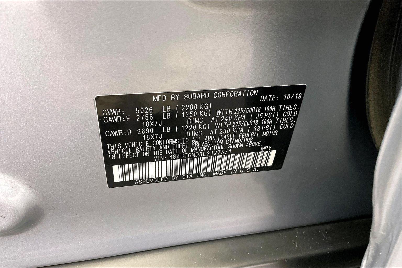 Used 2020 Subaru Outback Limited XT w/ Popular Package #2 AWD/4WD image 35