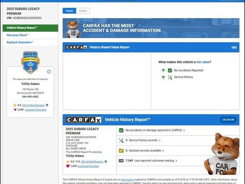 Used 2025 Subaru Legacy Premium image 10
