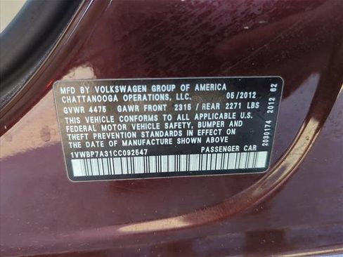 Used 2012 Volkswagen Passat 2.5 SE image 24