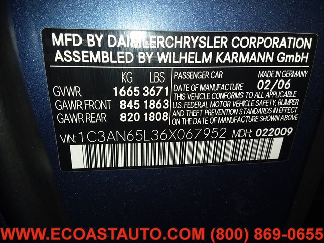 Used 2006 Chrysler Crossfire Limited RWD image 16