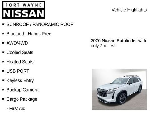 New 2026 Nissan Pathfinder Platinum w/ Cargo Package image 8