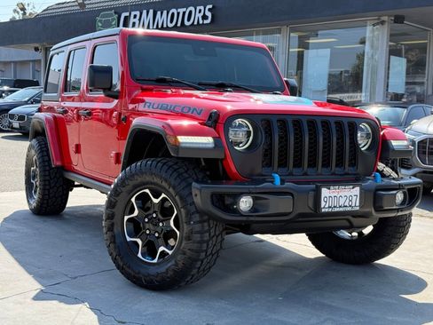 Used 2022 Jeep Wrangler Unlimited Rubicon 4xe w/ Steel Bumper Group image 3