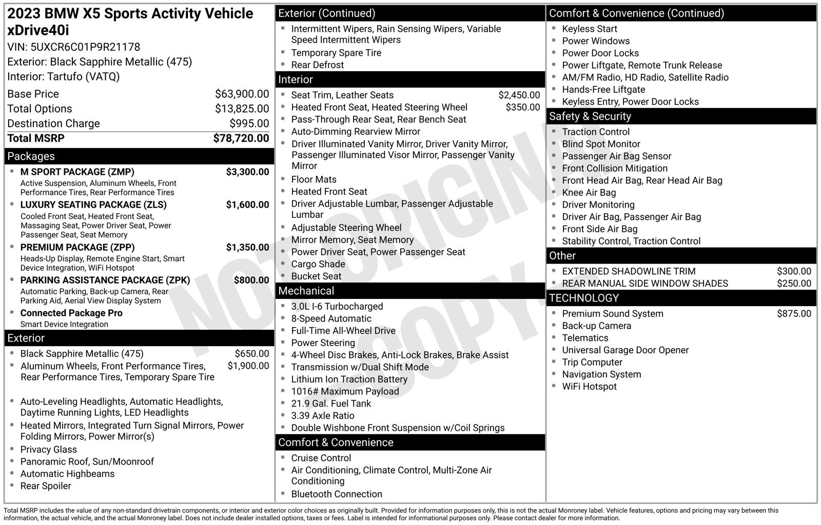 Used 2023 BMW X5 xDrive40i w/ M Sport Package AWD/4WD image 1