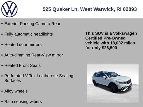 Certified 2024 Volkswagen Tiguan SE w/ Panoramic Sunroof Package image 13