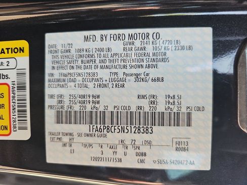 Used 2022 Ford Mustang GT Premium w/ Equipment Group 401A image 43