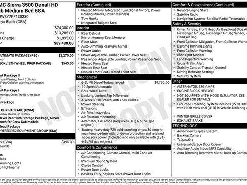Used 2023 GMC Sierra 3500 Denali w/ Denali Ultimate Package AWD/4WD image 15