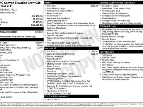 Used 2022 GMC Canyon Elevation w/ Trailering Package RWD image 19