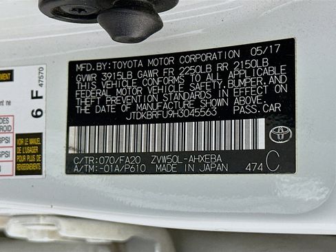 Used 2017 Toyota Prius One FWD image 12