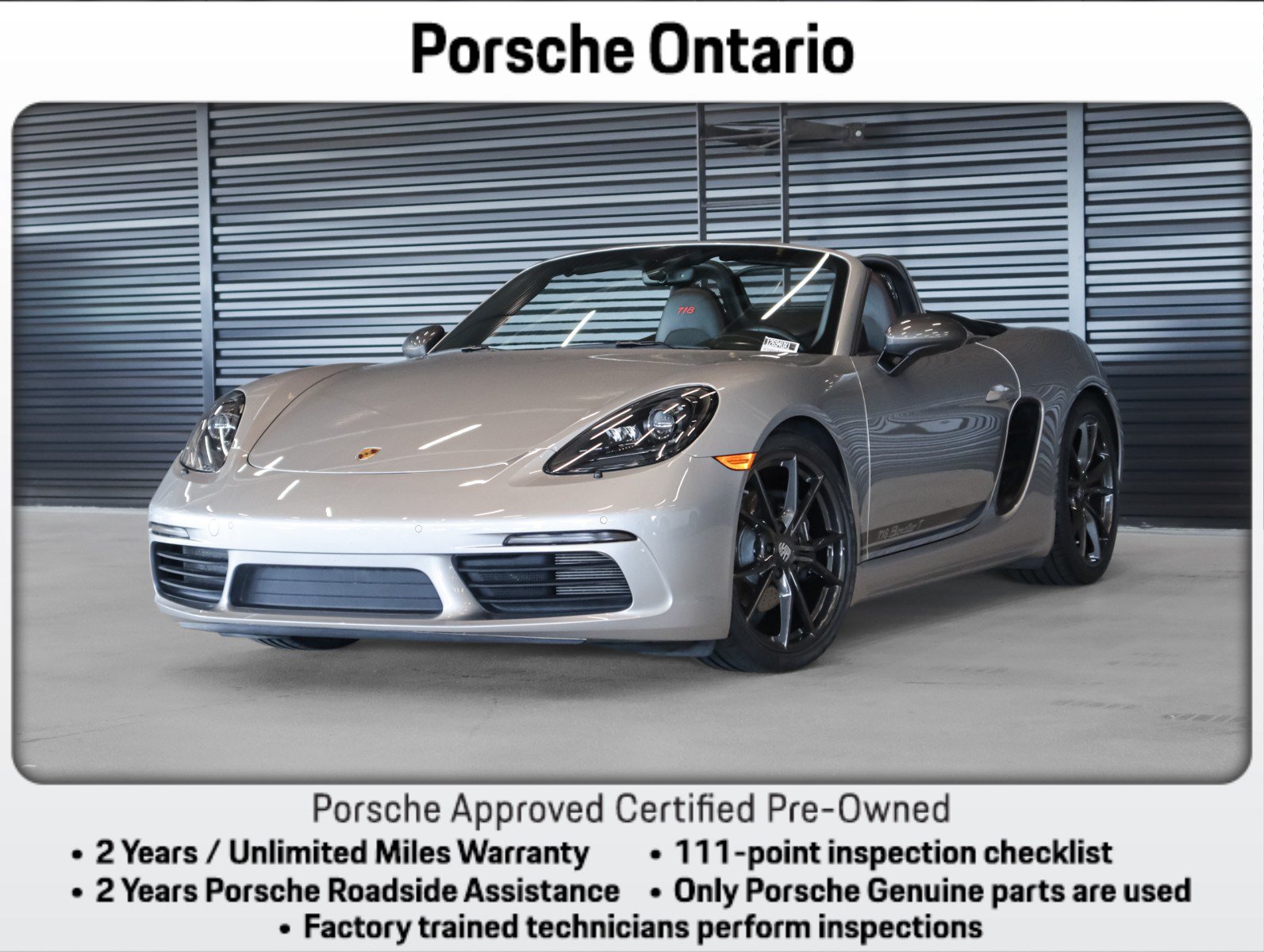 Certified 2023 Porsche 718 Boxster RWD image 1