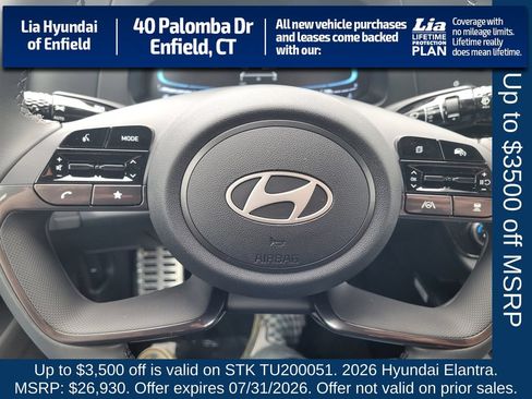 New 2026 Hyundai Elantra SEL Sport Premium FWD image 14