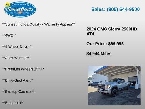 Used 2024 GMC Sierra 2500 AT4 w/ AT4 Premium Plus Package AWD/4WD image 5
