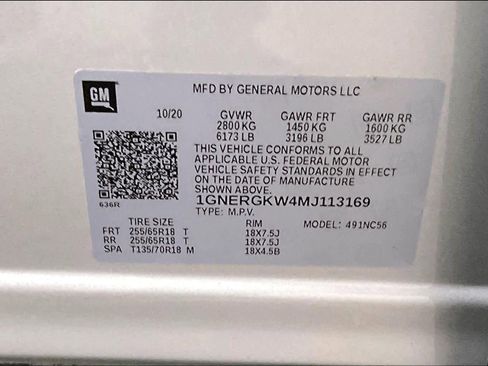 Used 2021 Chevrolet Traverse LT w/ LPO, Cargo Package image 33