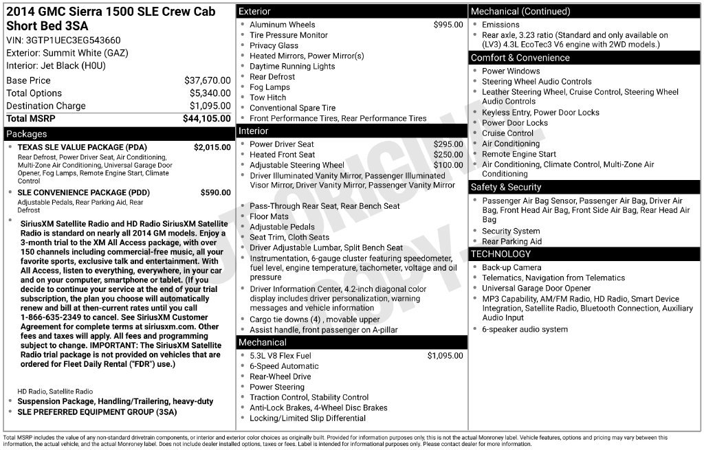 Used 2014 GMC Sierra 1500 SLE w/ Texas SLE Value Package RWD image 38