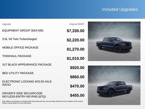 Used 2026 Ford F150 XLT w/ Equipment Group 302A MID AWD/4WD image 3