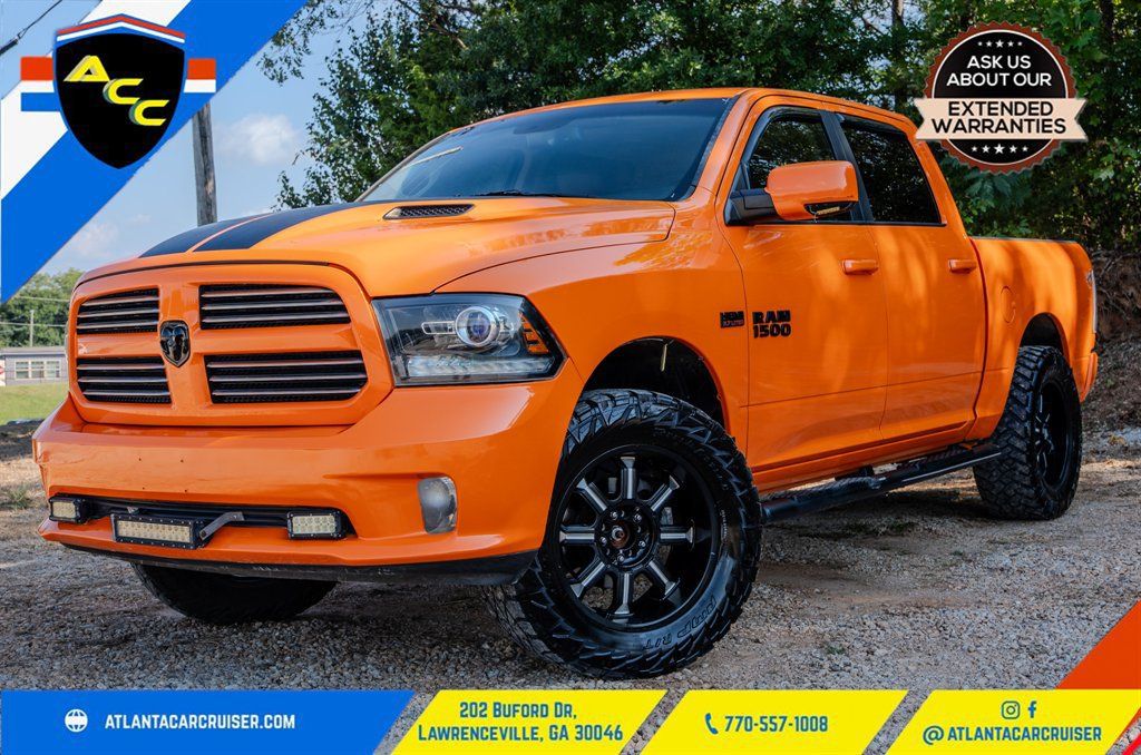 Used 2017 RAM 1500 Sport w/ Ignition Orange Sport Package AWD/4WD image 1