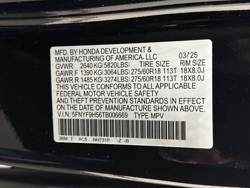 Certified 2026 Honda Passport TrailSport image 33