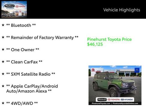 Used 2024 Ford Bronco Everglades AWD/4WD image 7