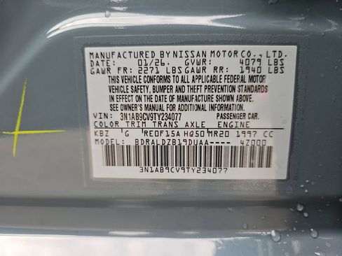 New 2026 Nissan Sentra SV w/ Floor Mat Package image 37