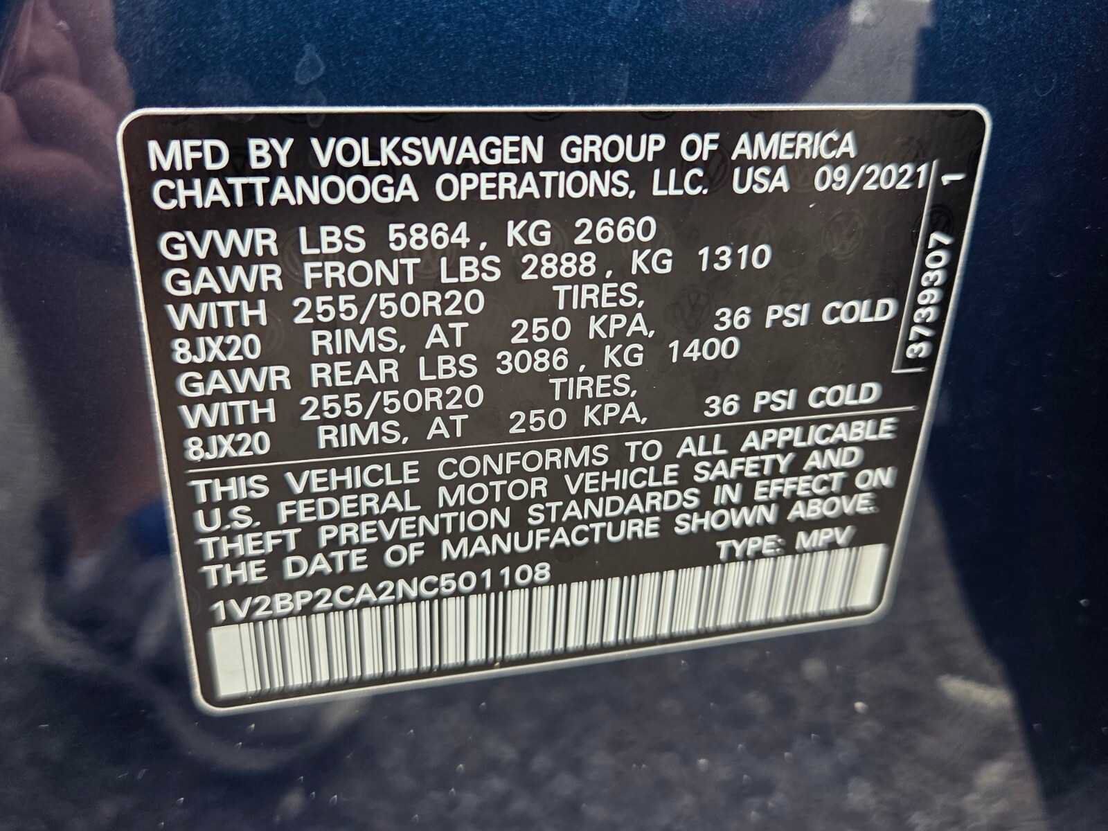 Used 2022 Volkswagen Atlas SEL AWD/4WD image 21
