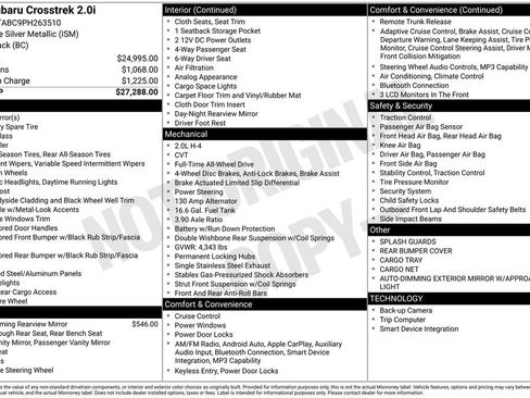 Used 2023 Subaru Crosstrek 2.0i image 42