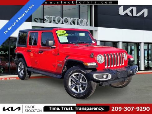 Used 2021 Jeep Wrangler Unlimited Sahara AWD/4WD image 1