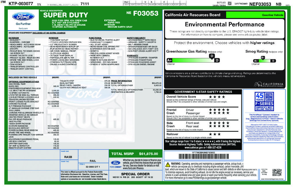 Used 2022 Ford F250 XLT w/ XLT Premium Package AWD/4WD image 2