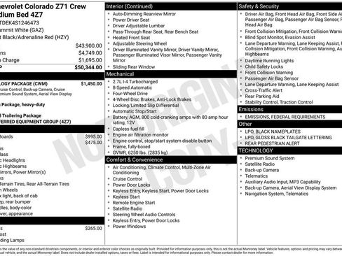 New 2025 Chevrolet Colorado Z71 w/ Technology Package image 9