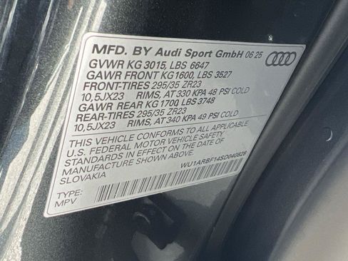 New 2025 Audi RS Q8 performance AWD/4WD image 27