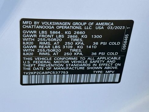 Used 2023 Volkswagen Atlas SE w/ Panoramic Sunroof Package AWD/4WD image 26