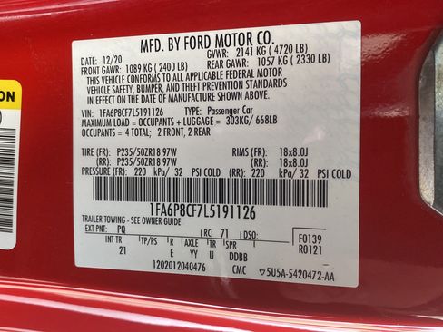 Used 2020 Ford Mustang GT w/ Equipment Group 301A RWD image 25