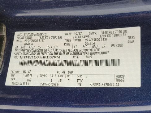 Certified 2017 Ford F150 XLT w/ Equipment Group 302A Luxury AWD/4WD image 27