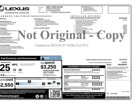 Used 2025 Lexus RX 350 Premium w/ Accessory Package (K3) FWD image 4