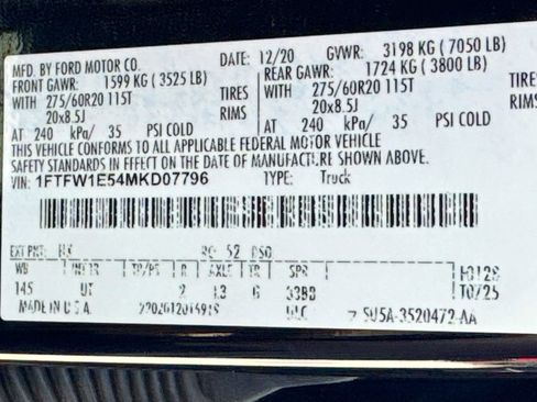 Used 2021 Ford F150 XLT w/ Equipment Group 302A High AWD/4WD image 12