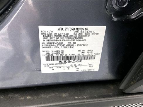 Used 2020 Ford EcoSport SE w/ SE Convenience Package FWD image 30