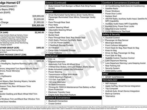 New 2025 Dodge Hornet GT w/ Tech Pack image 30