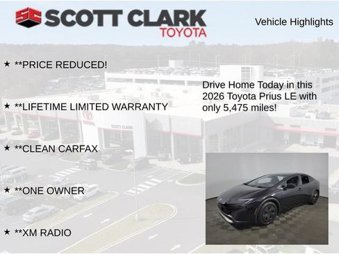 Used 2026 Toyota Prius LE FWD image 12