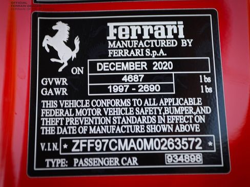 Certified 2021 Ferrari 812 GTS RWD image 63