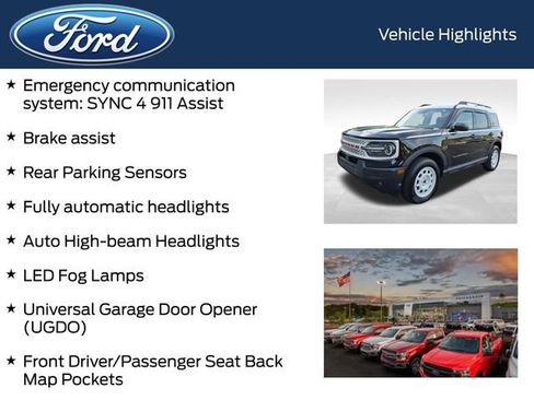Certified 2025 Ford Bronco Sport Heritage w/ Convenience Package AWD/4WD image 9