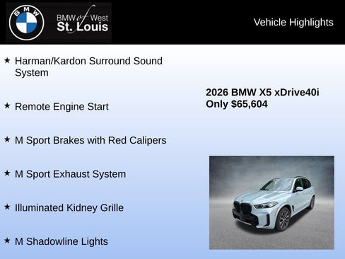 Used 2026 BMW X5 xDrive40i w/ M Sport Package AWD/4WD image 17