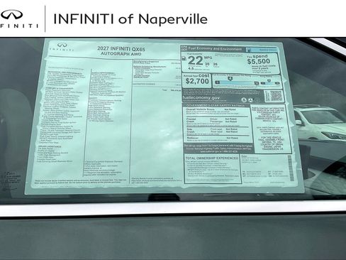 New 2027 INFINITI QX65 Autograph AWD/4WD image 14