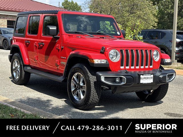 Used 2022 Jeep Wrangler Unlimited Sahara w/ Cold Weather Group AWD/4WD image 1