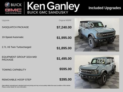 Used 2023 Ford Bronco Black Diamond w/ Sasquatch Package AWD/4WD image 5