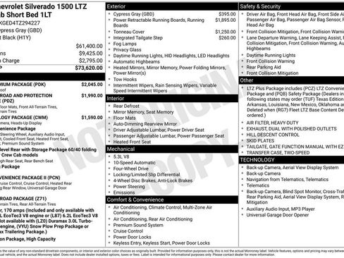 New 2026 Chevrolet Silverado 1500 LTZ w/ LTZ Premium Package AWD/4WD image 5