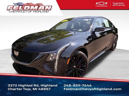 Used 2025 Cadillac CT5 V w/ LPO, ONYX Package AWD/4WD image 1