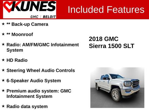 Used 2018 GMC Sierra 1500 SLT w/ Max Trailering Package image 2