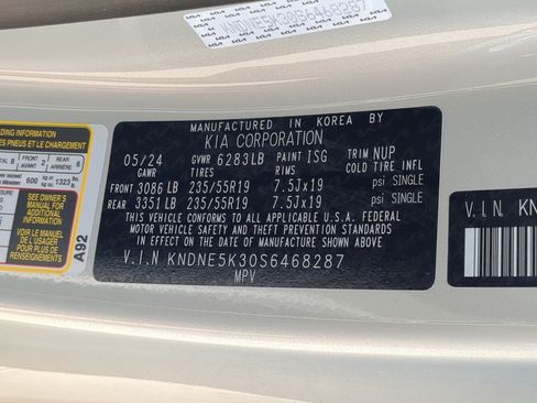 Certified 2025 Kia Carnival SX Prestige FWD image 33