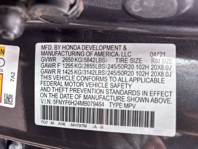 Used 2021 Honda Pilot Special Edition image 9
